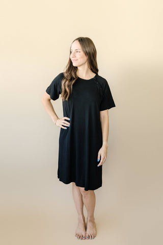 Plus Size Women's Bamboo Labor & Delivery Gown