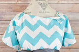 Aqua Chevron - Maternity Hospital Delivery Bundle