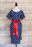 Navy Polka Dot - Maternity Labor and Delivery Hospital Gown