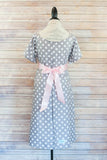Gray Polka Dot - Maternity Labor & Delivery Hospital Gown