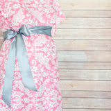 Pink Damask - Maternity Labor and Delivery Hospital Gown