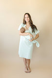 Plus Size Women's Bamboo Labor & Delivery Gown