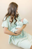 Plus Size Women's Bamboo Labor & Delivery Gown