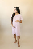 Plus Size Women's Bamboo Labor & Delivery Gown