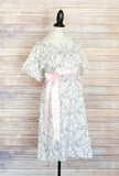 Gray Damask - Maternity Labor & Delivery Hospital Gown