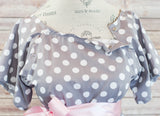 Gray Polka Dot - Maternity Hospital Delivery Bundle