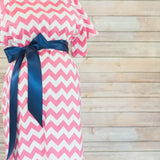 Pink Chevron - Maternity Labor and Delivery Hospital Gown